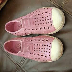 Native Shoes Kids Pink Slip-On Sneakers